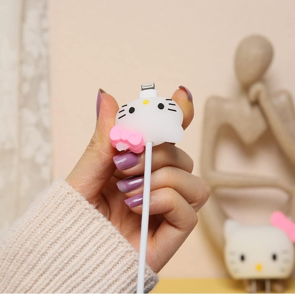 Kuromi or HelloKitty Cable Charger Protector Head Cover - Picture 9 of 13